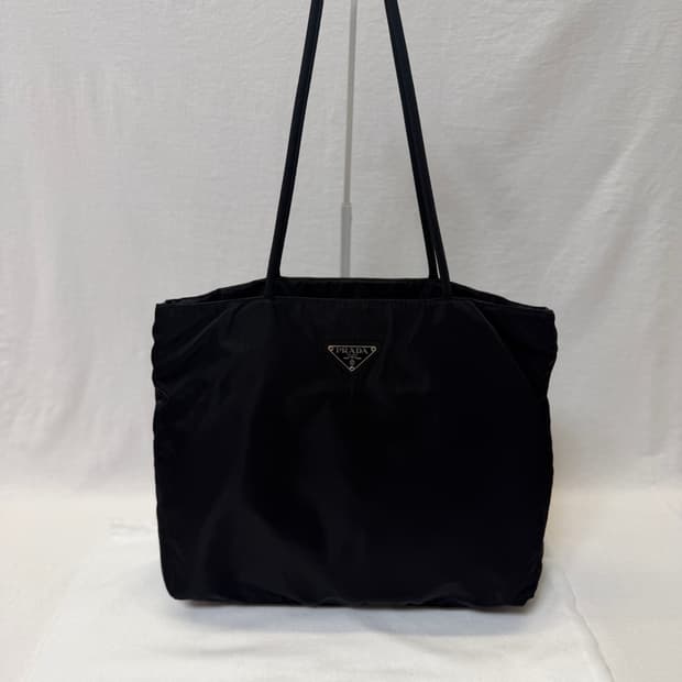 정품 프라다 포코노 나일론 블랙 토트백 숄더백