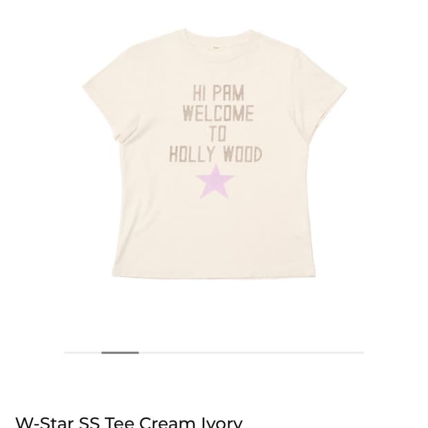 듀테로 W-Star SS Tee Cream Ivory S