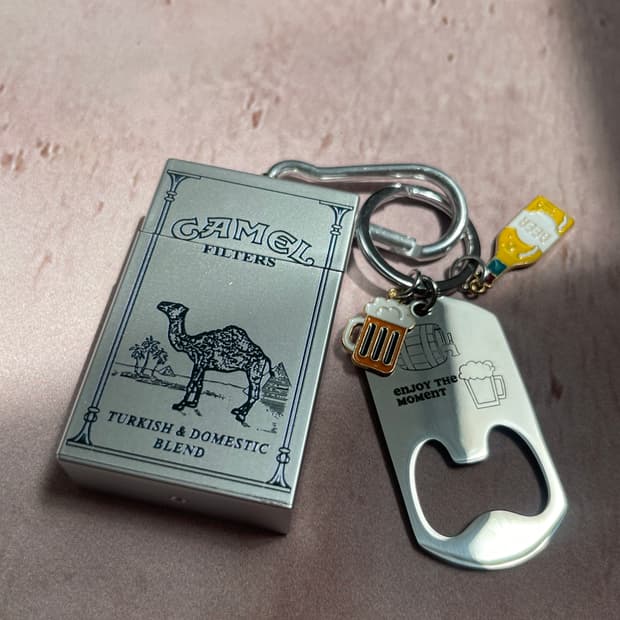 [재입고] Camel Retro Keyring – 재떨이 키링세트