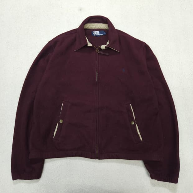 90s 폴로 랄프 로렌 폴라텍 후리스 블루종 M