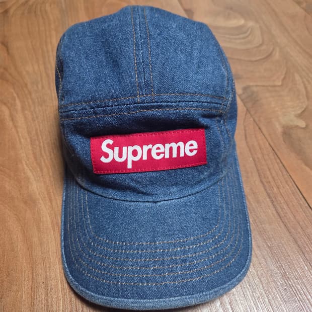Supreme Washed Denim Camp Cap