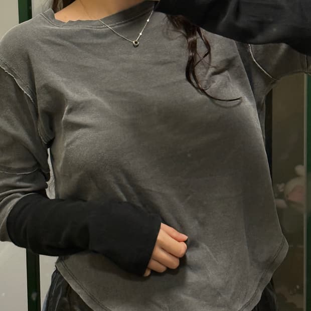 빈티지 그레이 워머 T