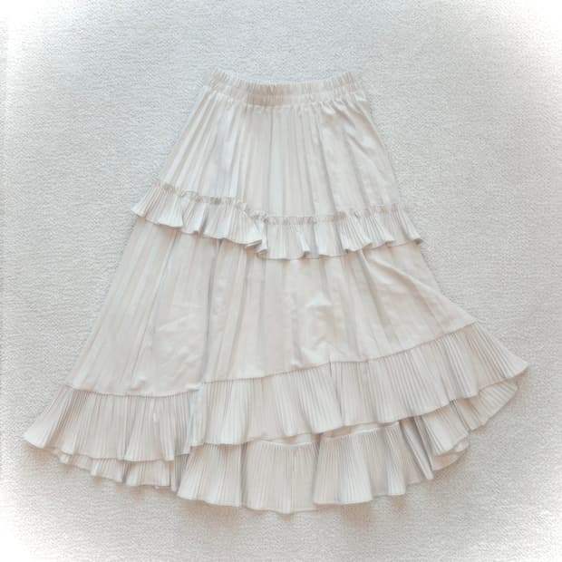빈티지 프릴 언발 캉캉 플리츠 스커트 모리걸 페어리 하구미 그런지 y2k