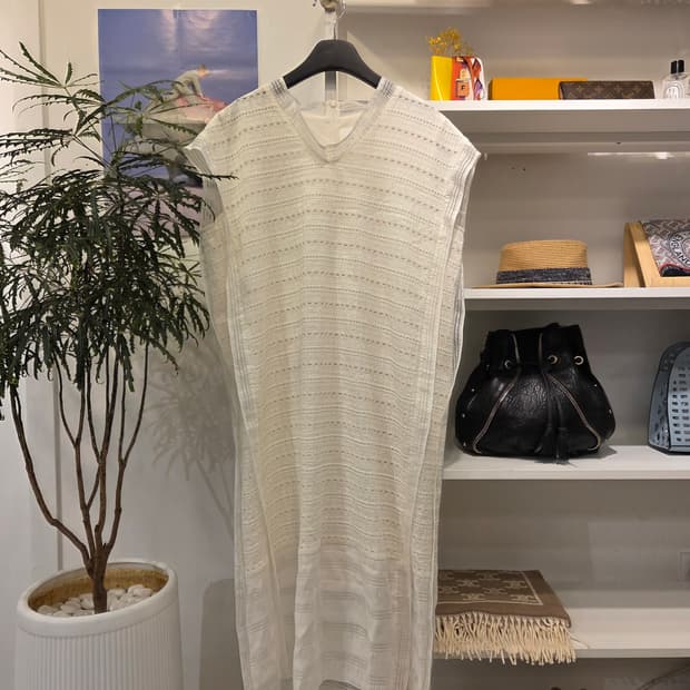 KUHO 구호 레이스 민소매 원피스