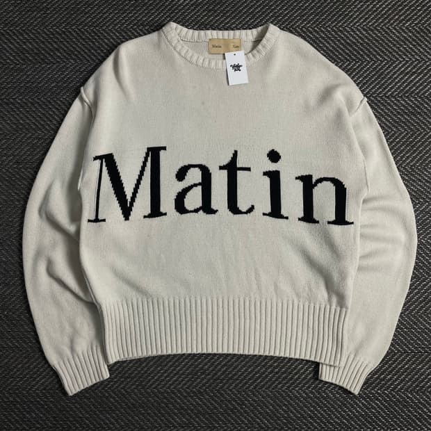 마뗑킴 빅로고 박시핏 니트o 3465