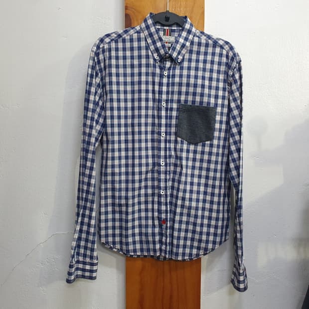 자라맨 긴팔 체크셔츠(100)