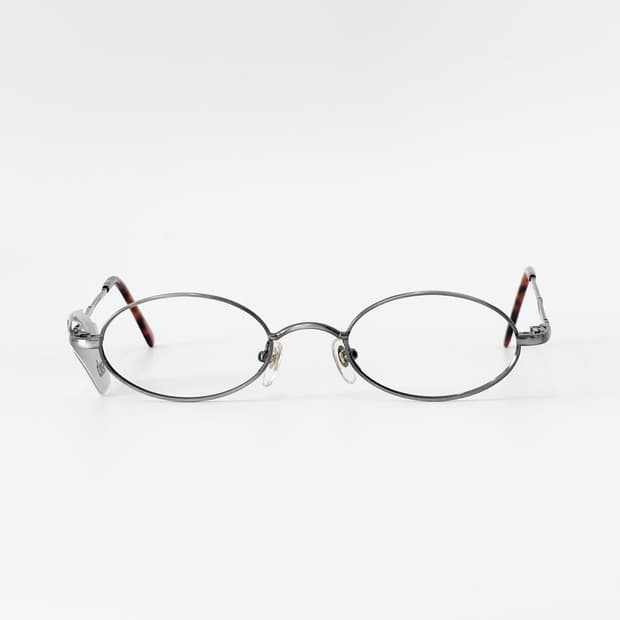 Close-up 그레이 오벌 메탈 데드스탁 빈티지안경