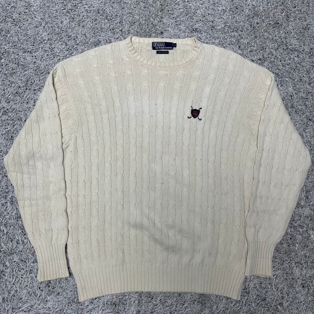 폴로 랄프로렌 꽈배기 니트