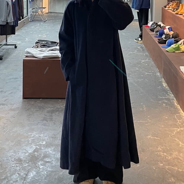 크리스챤 디올 네이비 롱 코트 H1284