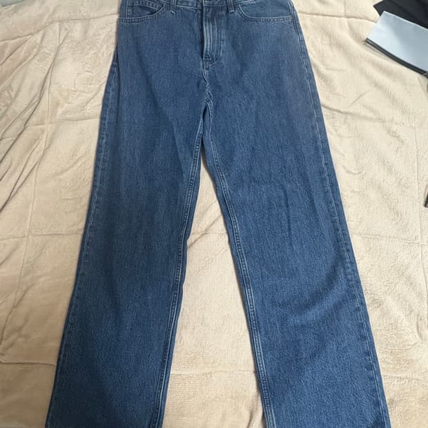 유니클로 jw앤더슨 스트레이트진 64블루 30사이즈