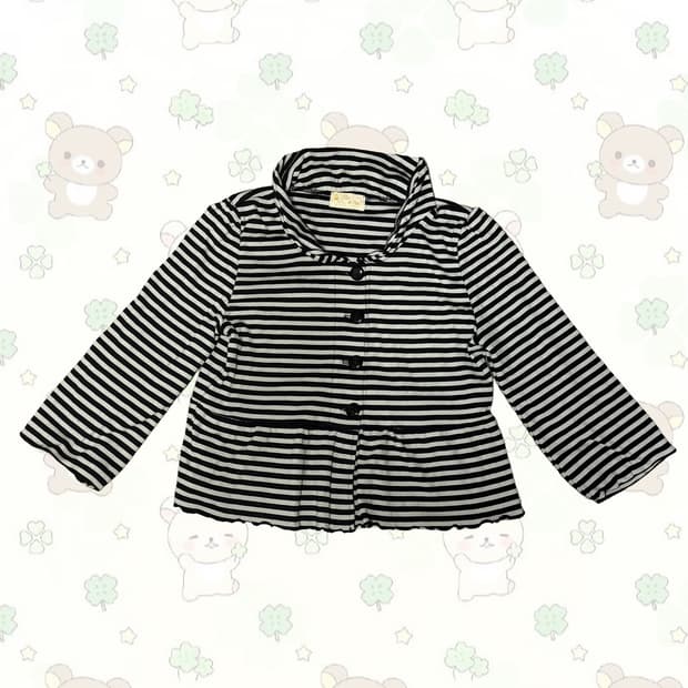 Clice de paris 모리 레이어드 스트라이프 가디건