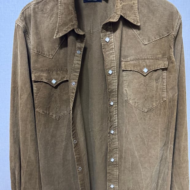 더블알엘 코듀로이 웨스턴셔츠