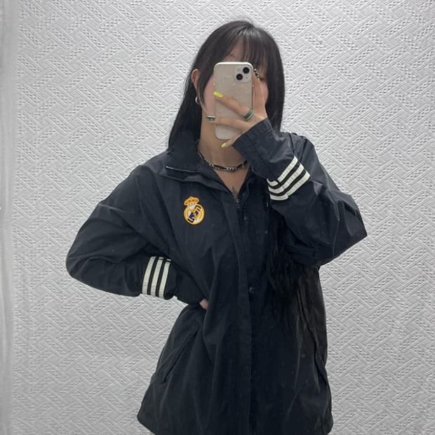 아디다스 레알마드리드 100주년 바람막이 레인자켓 90 C07414