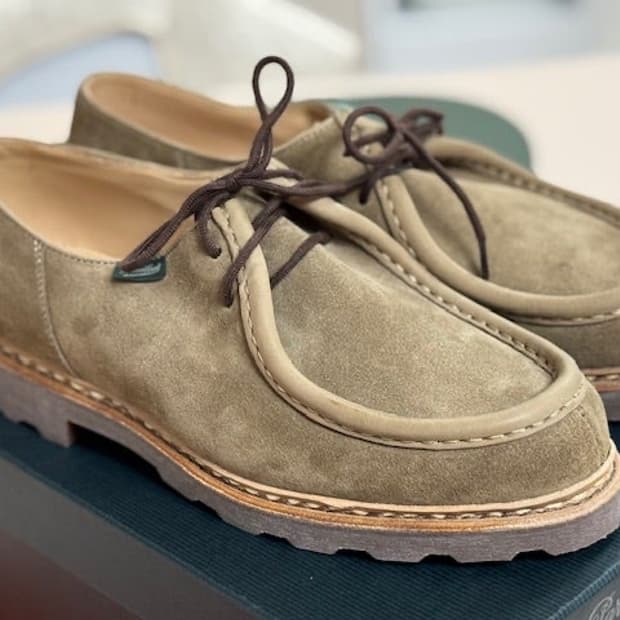 파라부트 미카엘 스웨이드 Vel Army 색상,EU40 사이즈