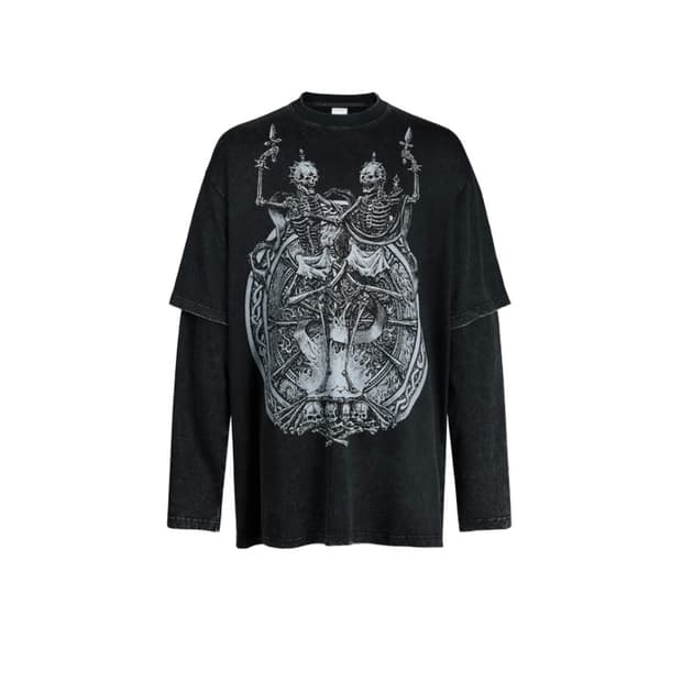 구매글)산쿠안즈 스켈레톤 롱슬리브