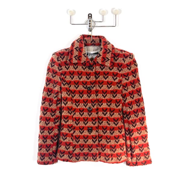 빈티지 니트 울 패딩