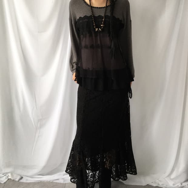 Axes femme lace layered knit