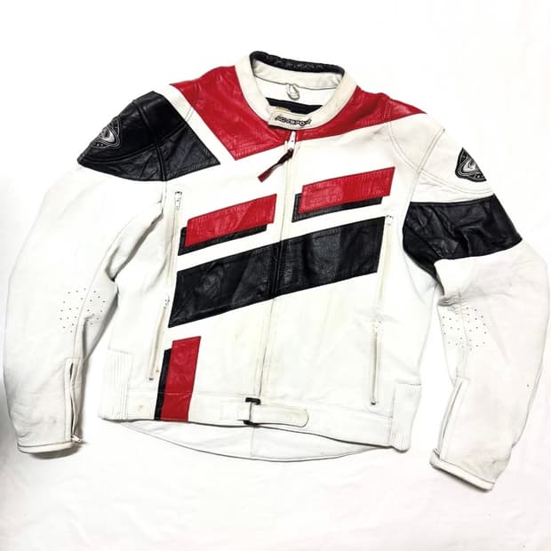 AGV - 레더 바이커 자켓