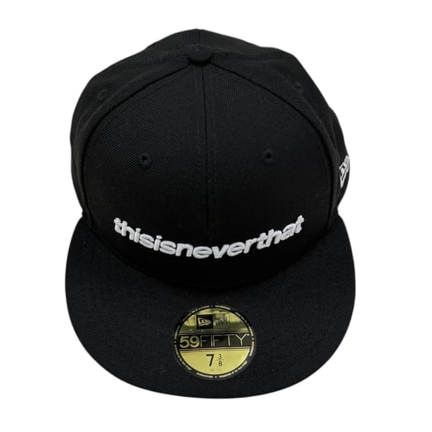 디스이즈네버댓 X 뉴에라 스펠로고 스냅백 모자 블랙 738