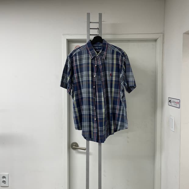 폴로 랄프로렌 체크 반팔 셔츠 XL