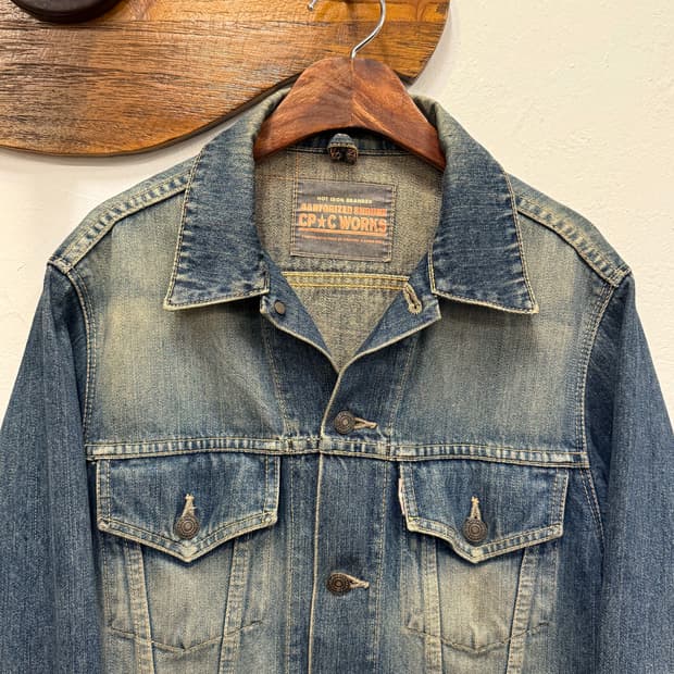 M) CP.C WORKS Denim Trucker Jacket 
