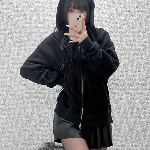 LEE 리 모던 캐주얼 빈티지 스몰로고 후드집업 M C10011