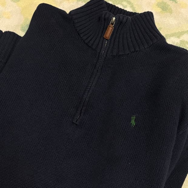 폴로 랄프로렌 반집업 니트 M (빈티지)