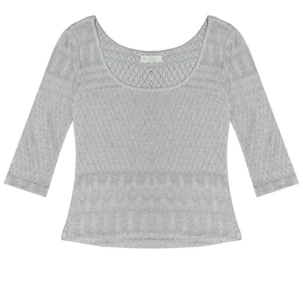 오스하이 baby tee grey