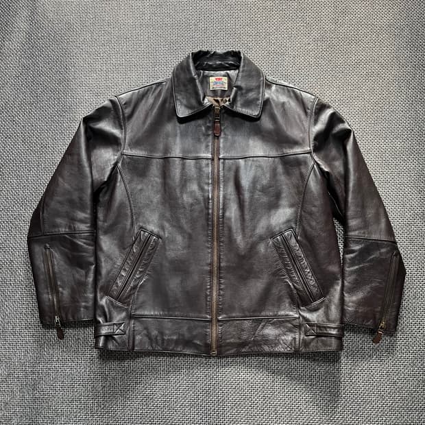 90s vintage levis 소가죽 자켓 