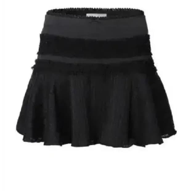 (새제품) 쓰리타임즈 비쥬 bijou 스커트 블랙 S