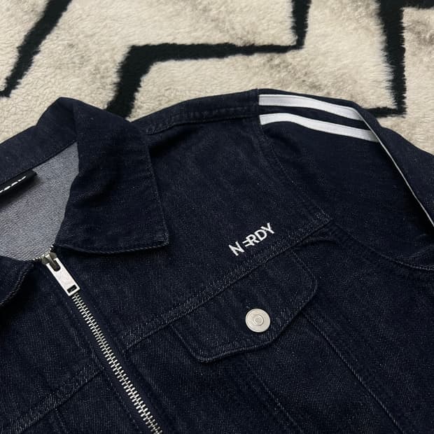 [M]널디 데님 크롭 자켓/진청