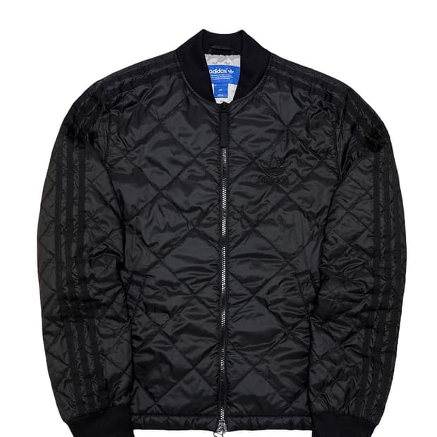 아디다스 SST 삼선 블랙 퀼팅 점퍼