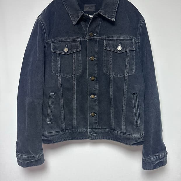 생로랑 퍼머넌트 블랙 데님 자켓