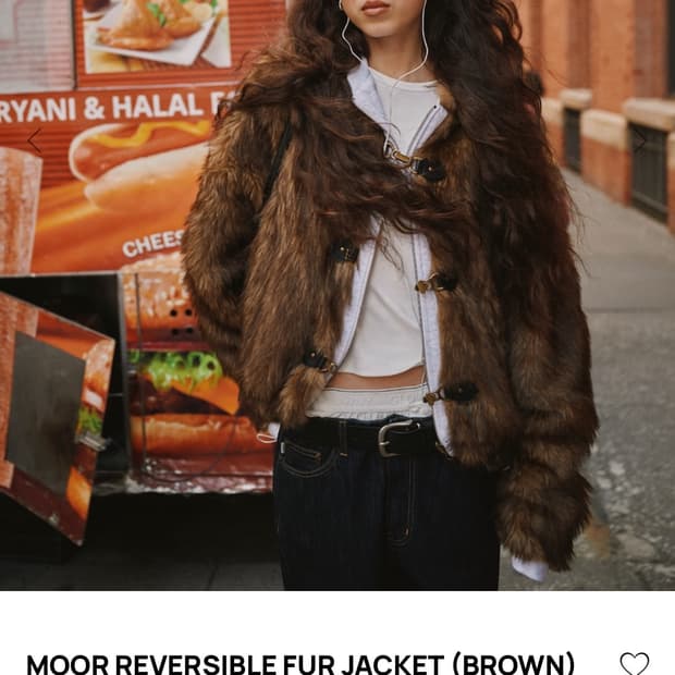 새상품) 글로니 무어 리버서블 퍼자켓M