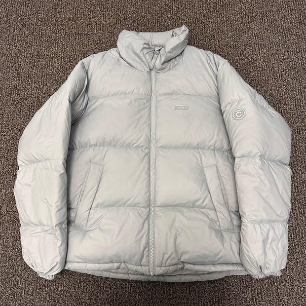 커버낫 C로고 푸퍼 덕다운 패딩 라이트그레이 95(M)
