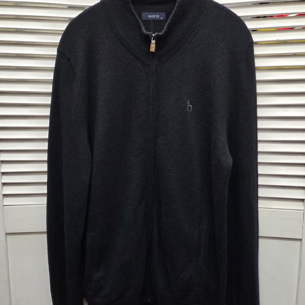 헤지스 울캐시미어 집업 가디건