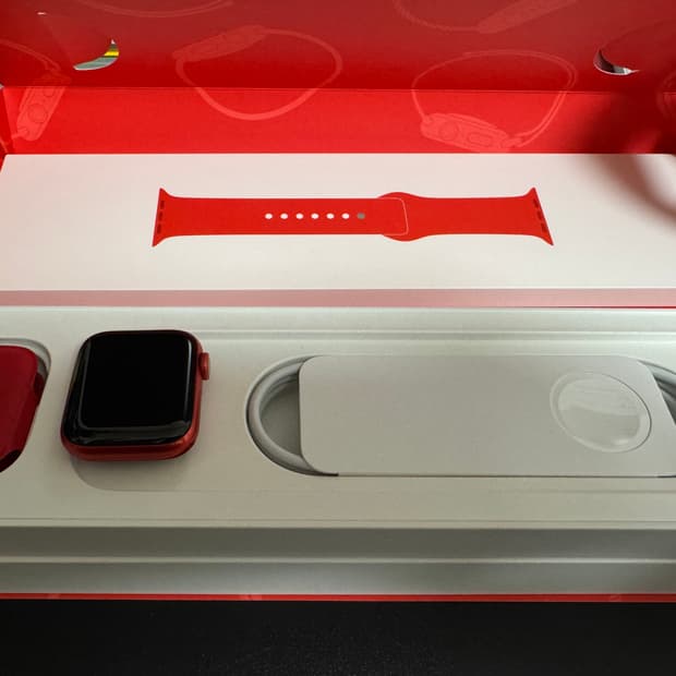 애플워치 시리즈6 40mm GPS (PRODUCT)RED 풀박스 정품