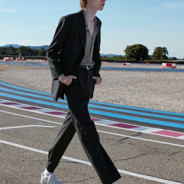 [지드래곤님 착용] 셀린느 21ss 렉탱글 스트라이프 자켓