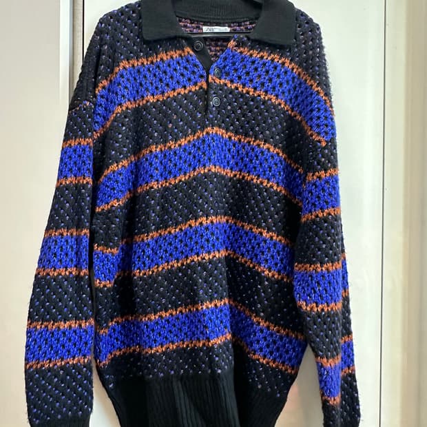 ZARA 자라 니트 카라티 XL