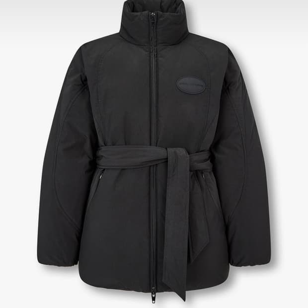 알렉산더왕 돔 로고 벨티드 다운 퍼퍼 코트 패딩 (새상품)