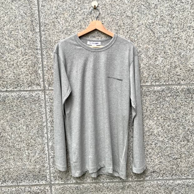 꼼데가르송 셔츠 로고 롱슬리브 M
