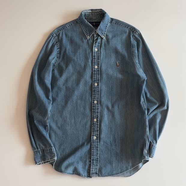 폴로 랄프로렌 데님 버튼다운 셔츠 M