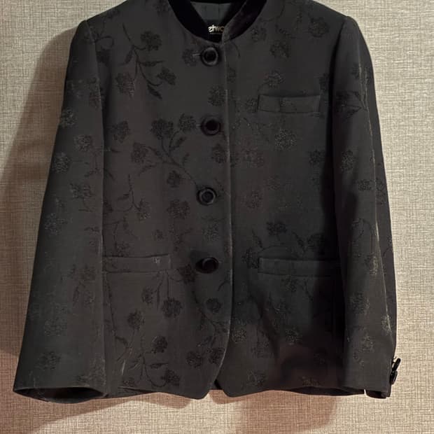 Network 블랙 꽃무늬 자켓 JAPAN
