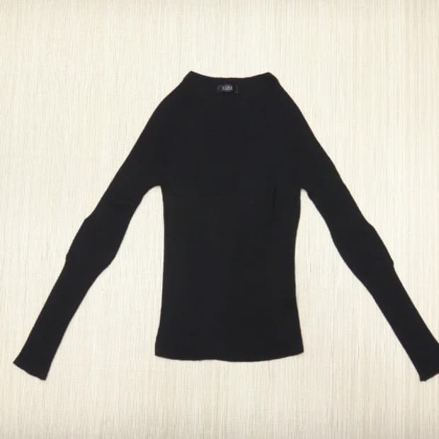 (90/F) 타임 포스트모던 여성 울 긴팔 니트