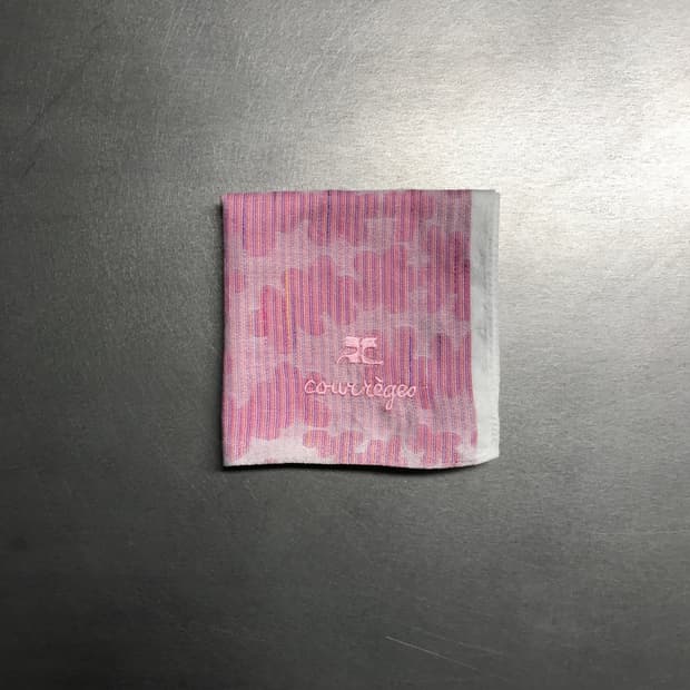 꾸레쥬 핑크 손수건