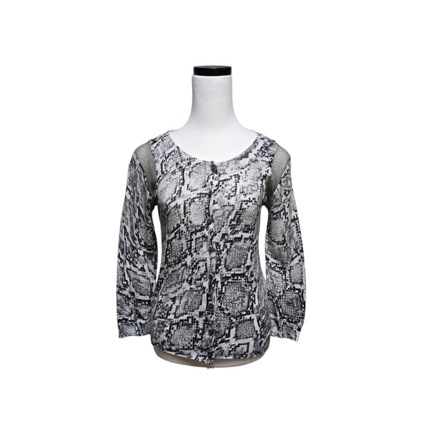 아르마니익스체인지 스네이크패턴 가디건