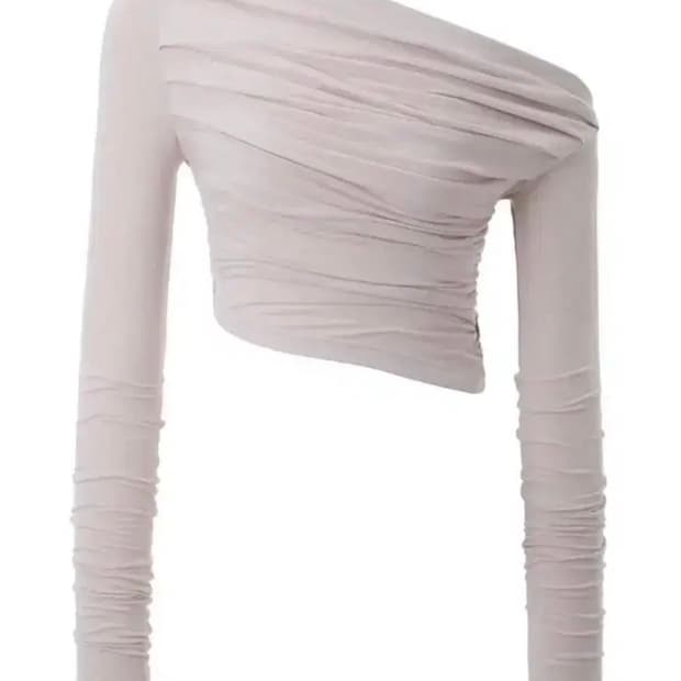 스리타임즈 드레이프 탑 핑크