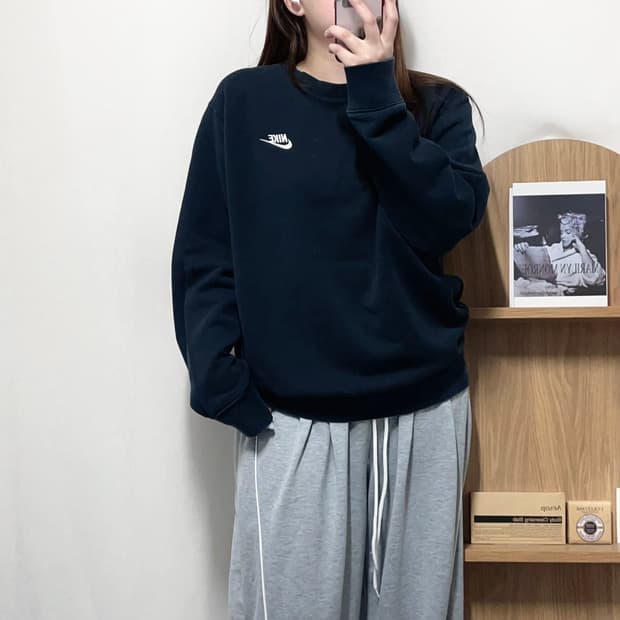 [정품] 나이키 블랙 푸츄라 맨투맨 [ L ]