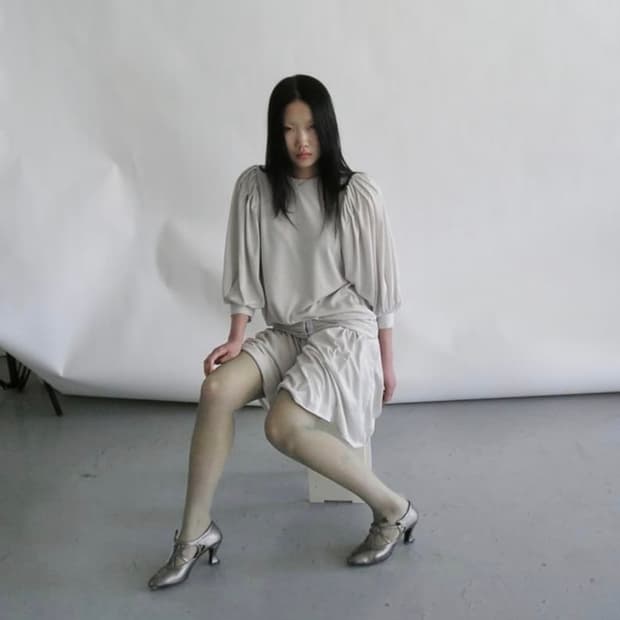 애옹쓰 아르누보 드레스 세이지 그린