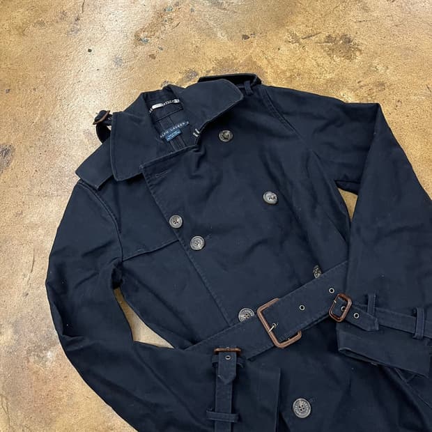 [정품/2] 폴로 랄프로렌 블랙 트렌치코트 b15